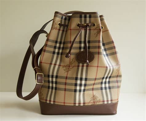 burberry vintage canvas bucket bag|burberry bags old collection.